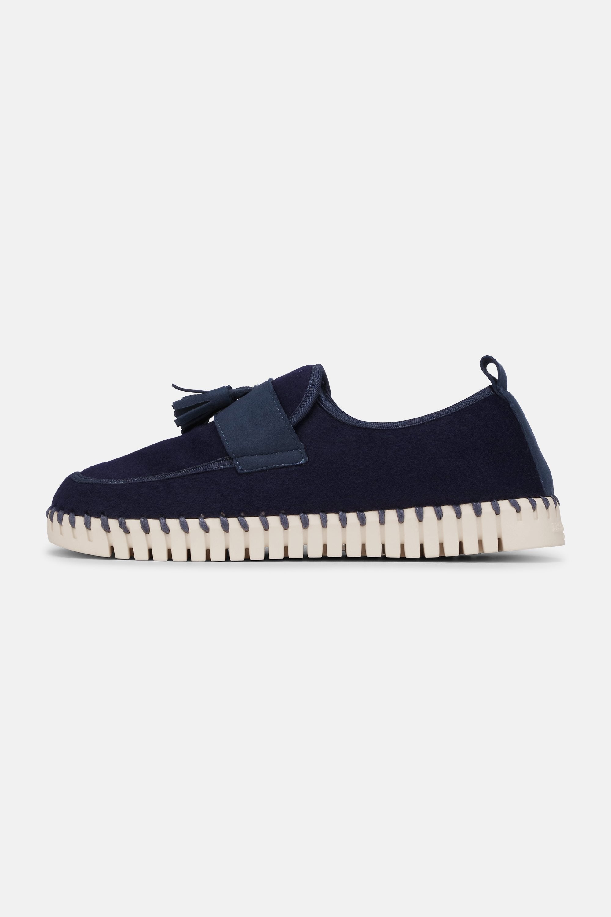 Tulip Wool Loafer - Dark Indigo Pearled Ivory